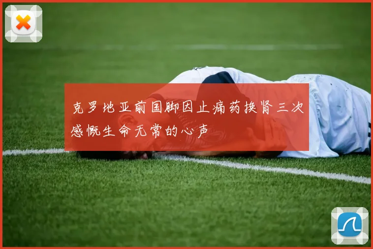克罗地亚前国脚因止痛药换肾三次感慨生命无常的心声